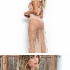 Tiger mist sheer maxi